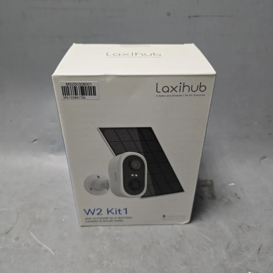 SEALED LAXIHUB W2 KIT1 OUTDOOR WIFI SECURITY CAMERA 
