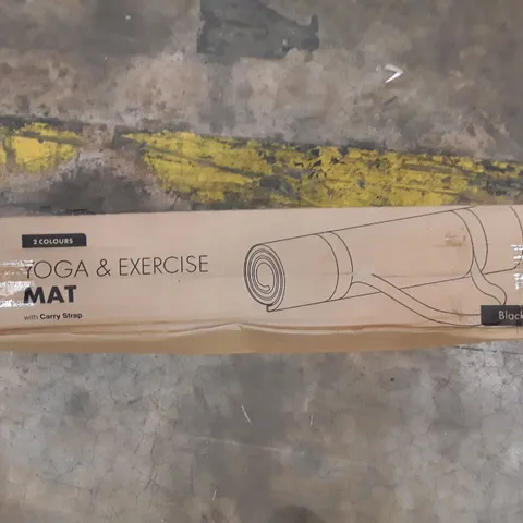 BOXED KAYMAN YOGA MAT - BLACK AND GREY