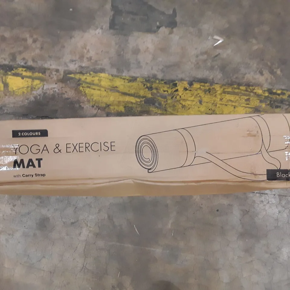 BOXED KAYMAN YOGA MAT - BLACK AND GREY