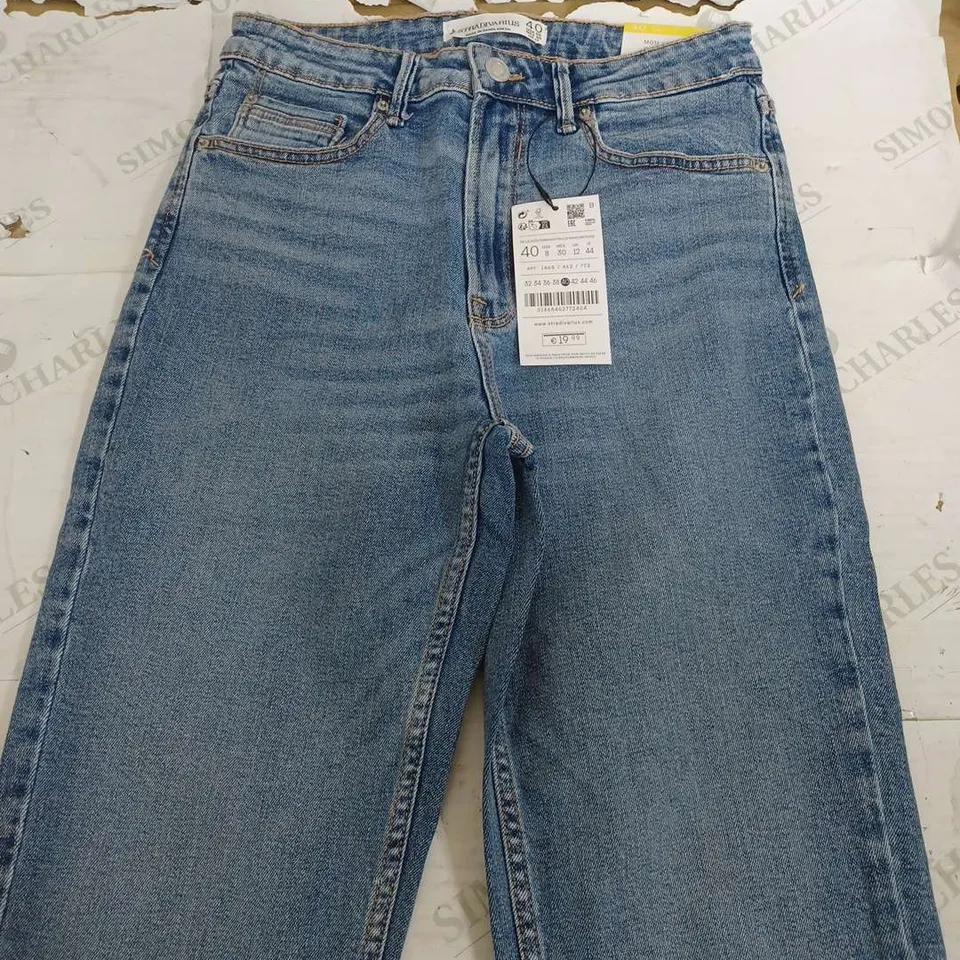 STRADIVARIUS MOM SLIM FIT 1465 DENIM JEANS - UK 12