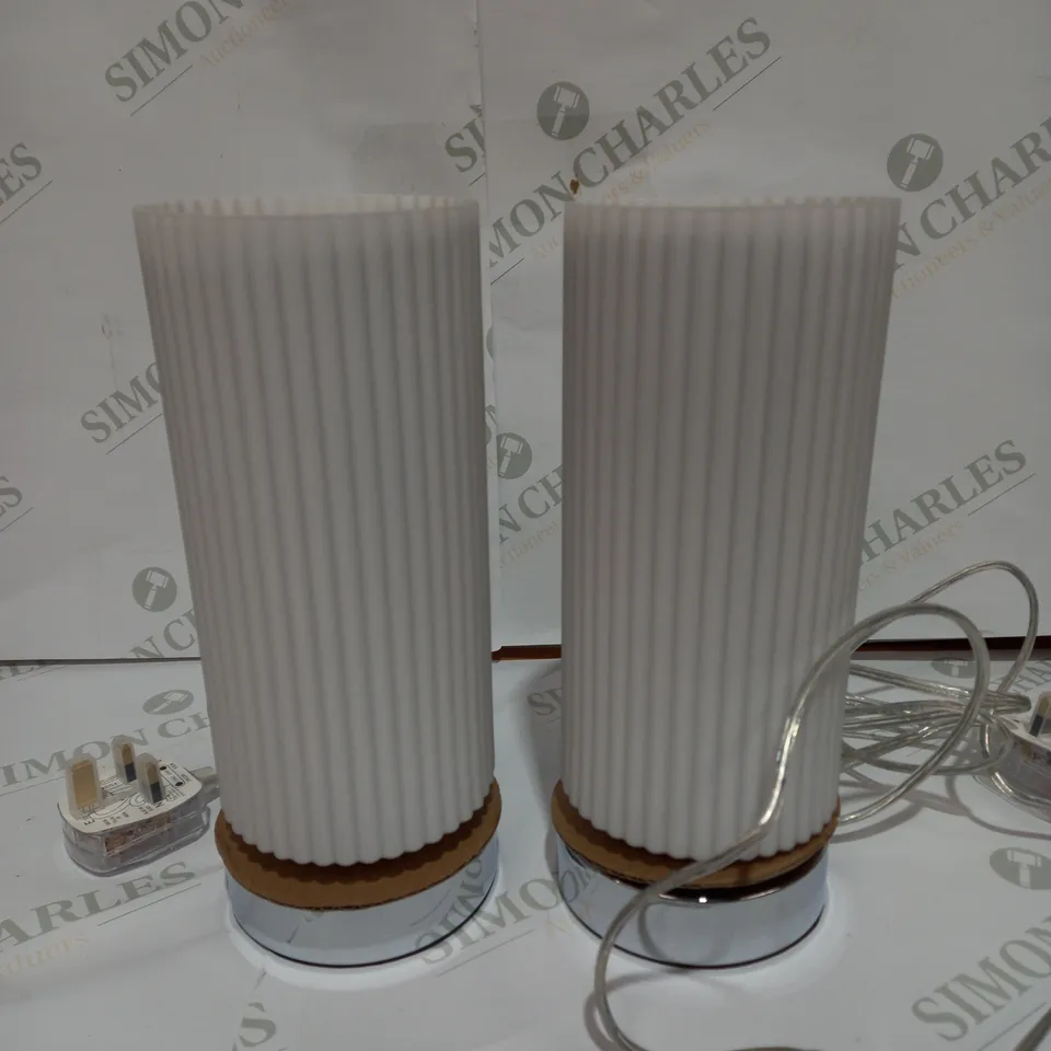 JOHN LEWIS RIDGE TOUCH LAMP SET OF 2