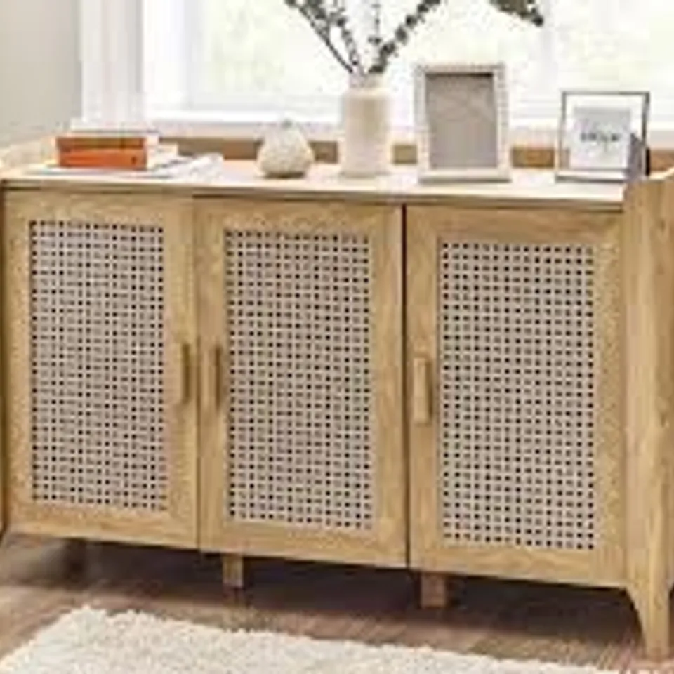 BOXED JULIAN BOWEN SYDNEY 3 DOOR SIDEBOARD - OAK (1 BOX)