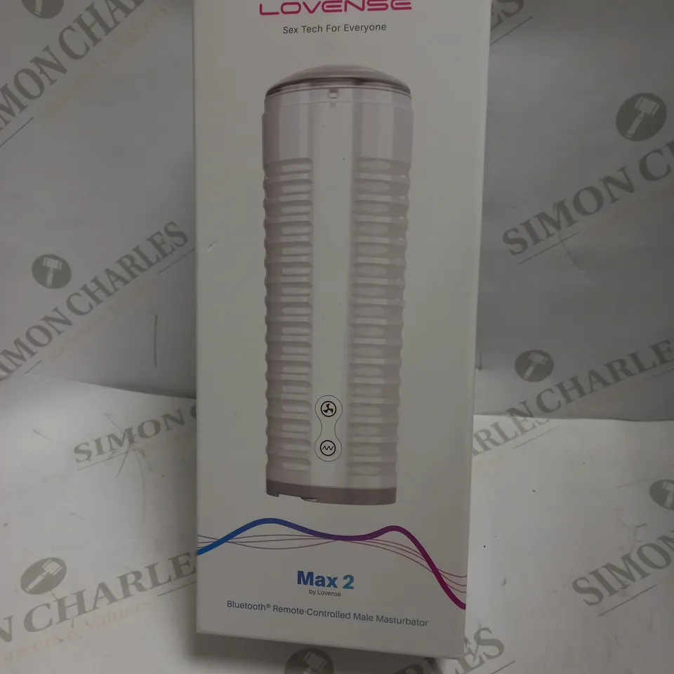 BOXED LOVENSE MAX 2 BLUETOOTH REMOTE CONTROLLED MALE MASTURBATOR
