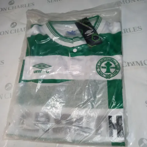 BAGGED CELTIC FC RETRO HOME SHIRT SIZE M