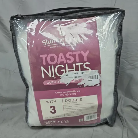 SLUMBERDOWN TOASTY NIGHTS QUILTED ELECTRIC BLANKET - DOUBLE 