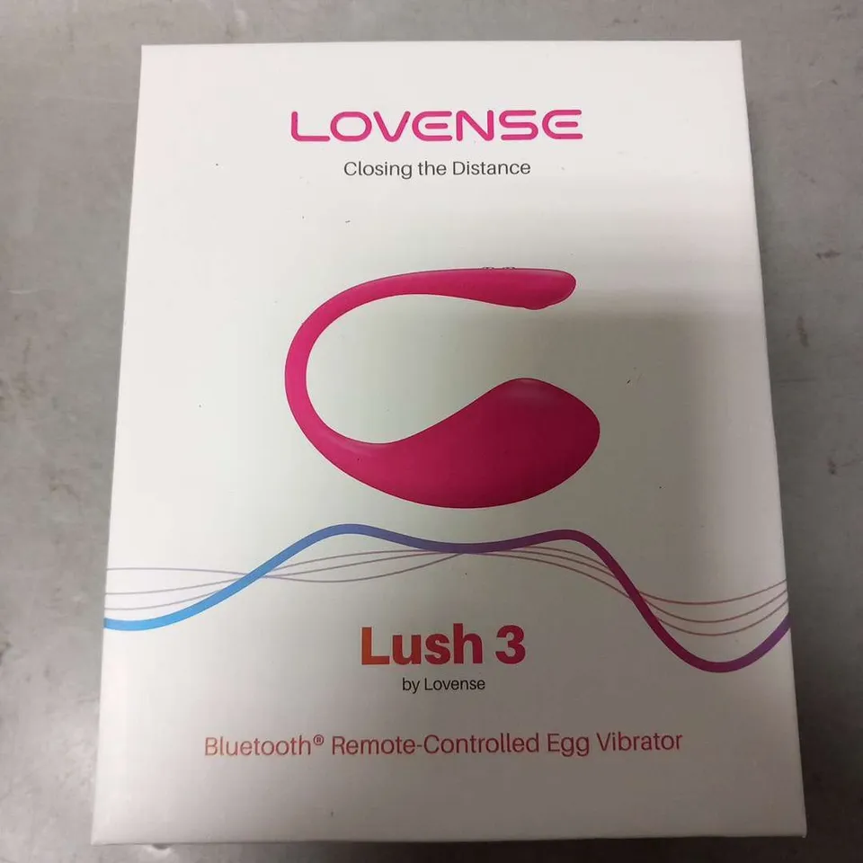 BOXED LOVENSE CLOSING THE DISTANCE LUSH 3 BLUETOOTH REMOTE CONTROLLED EGG