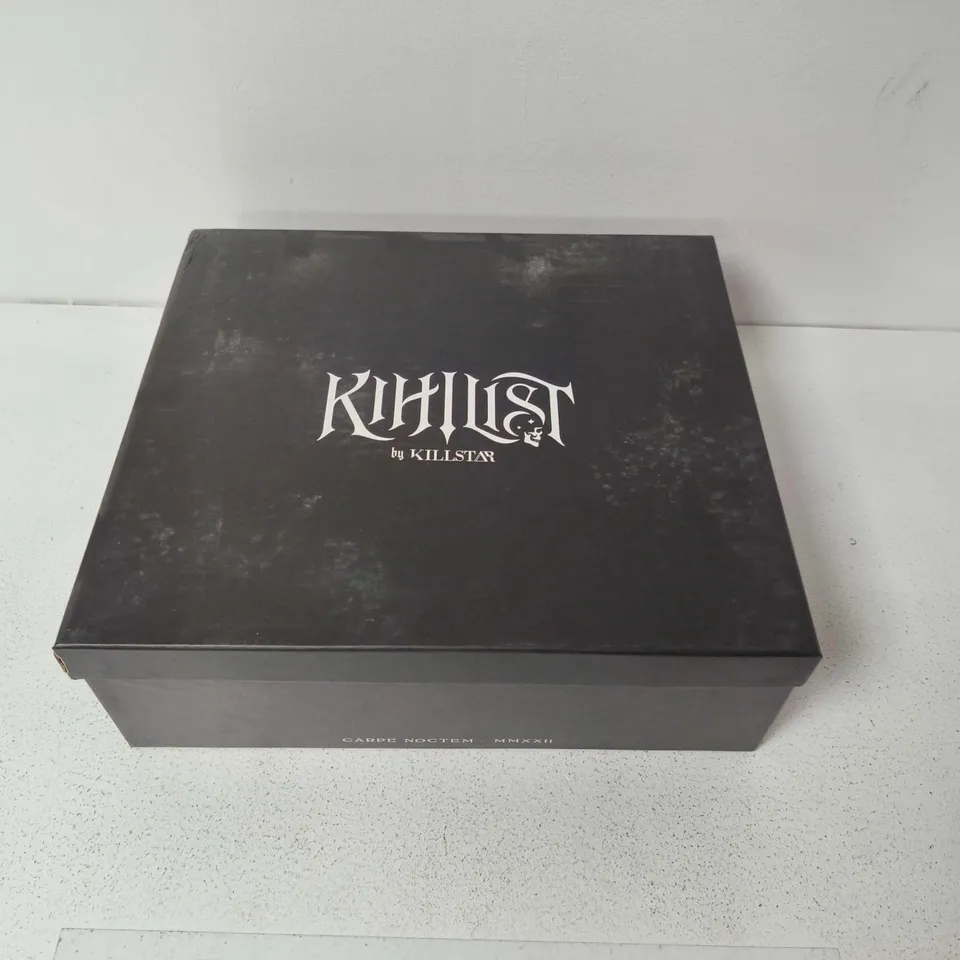 BOXED KILLSTAR RUPTURA BLACK BOOTS - UK 7