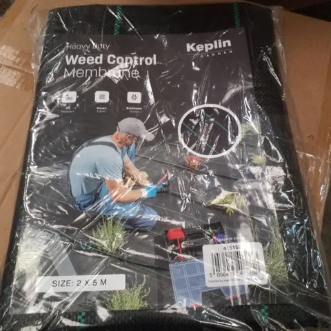 BOXED CONTAINING APPROXIMATELY 20 KEPLIN HEAVY DUTY WEED CONTROL MEMBRANES 2×5M