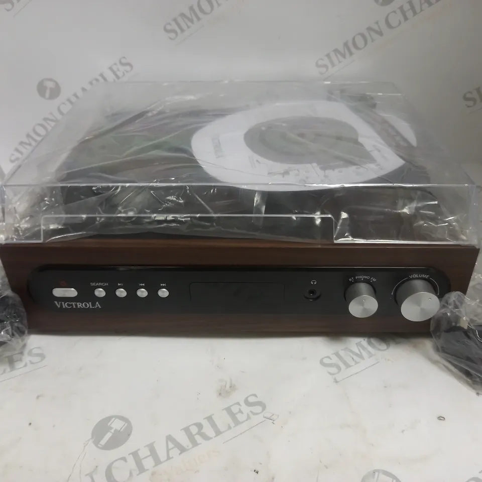 BOXED VICTROLA VTA-65 3-IN-1 BLUETOOTH TURNTABLE 