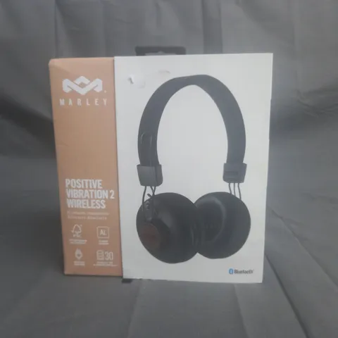 BOXED HOUSE OF MARLEY POSITIVE VIBRATION 2 WIRELESS BLUETOOTH HEADPHONES