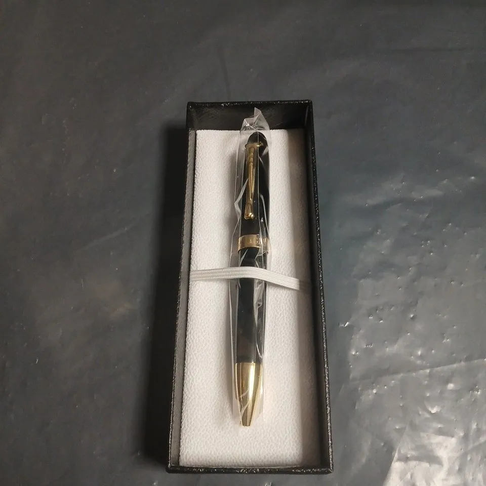 GAMAGES LONDON PEN – BLACK WITH GOLD TRIM 