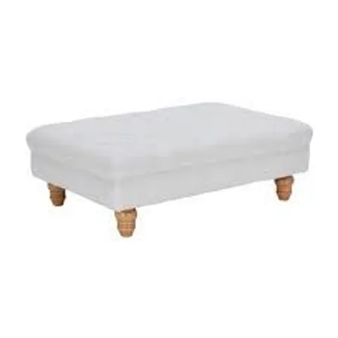 BOXED LIVING AND HOME FOOTSTOOL - WHITE (1 BOX)