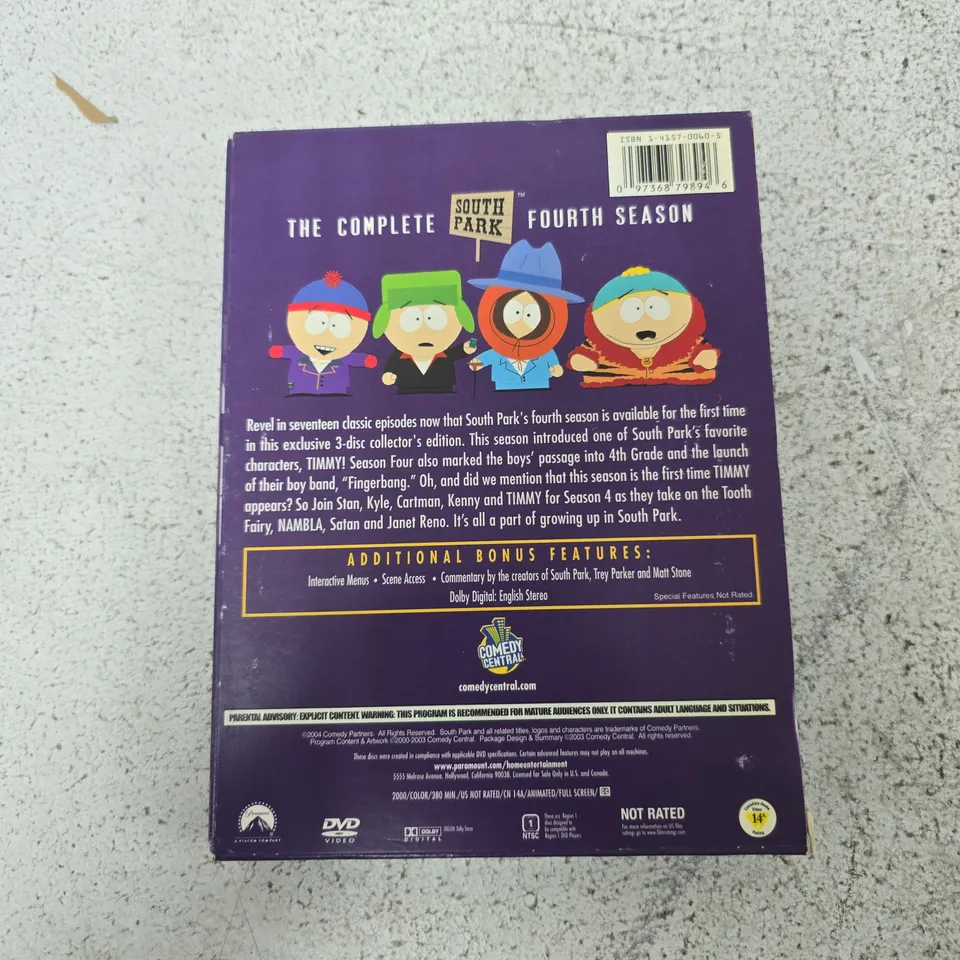 SOUTH PARK: THE COMPLETE FOURTH SEASON – 3-DISC COLLECTOR'S EDITION (DVD)