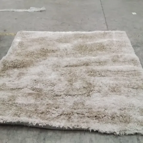 QUALITY DESIGNER AREA RUG - APPROXIMATELY 200CM X 200CM - NATURAL/CREAM
