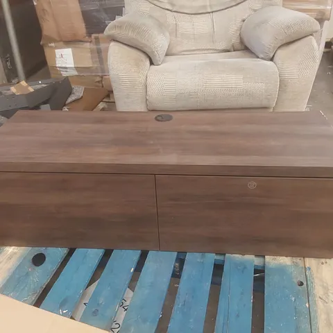 DESIGNER DARK WOOD TV UNIT