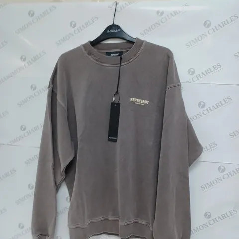 REPRESENT OWNERS CLUB SWEATER - FOG MEDIUM
