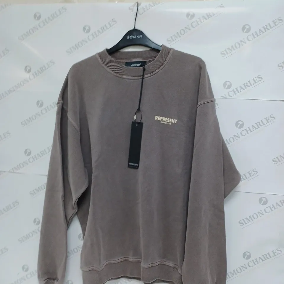 REPRESENT OWNERS CLUB SWEATER - FOG MEDIUM