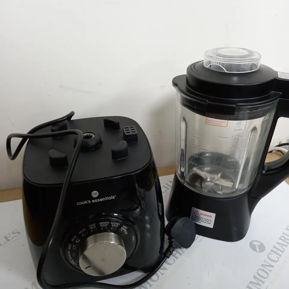 COOK'S ESSENTIALS 1.75L SOUP MAKER & BLENDER BLACK