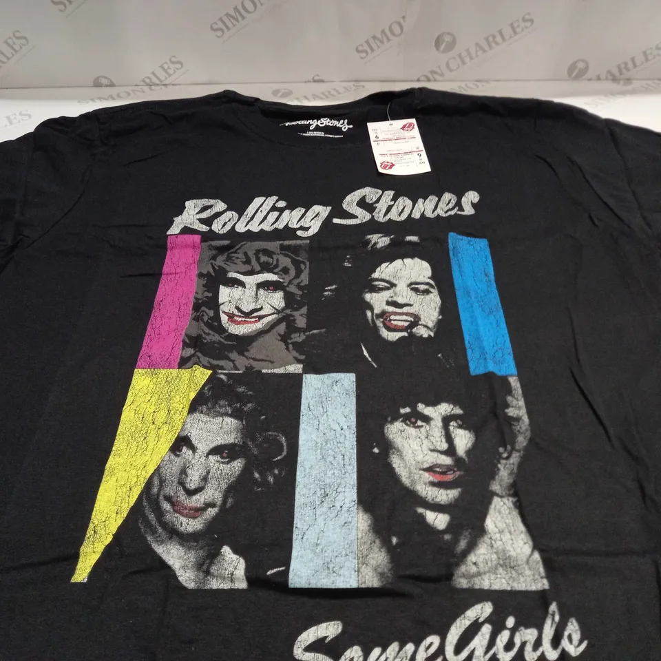 ROLLING STONES SOME GIRLS UNISEX T-SHIRT IN BLACK - XL