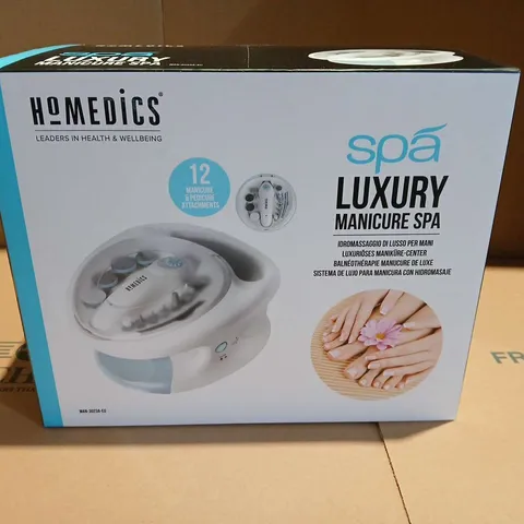 LOT OF 6 BOXED HOMEDICS SPA LUXURY MANICURE SPA