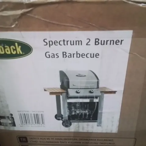 BOXED OUTBACK SPECTRUM 2 BURNER GAS BARBECUE 
