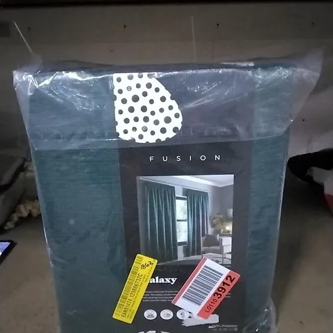 BAGGED GALAXY 100% POLYESTER PAIR OF PENCIL PLEAT CURTAINS 