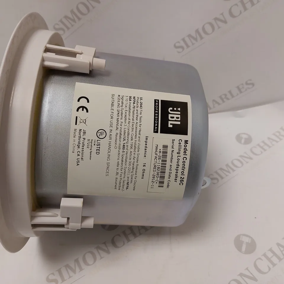 JBL CONTROL 26C CEILING LOUDSPEAKER - WHITE