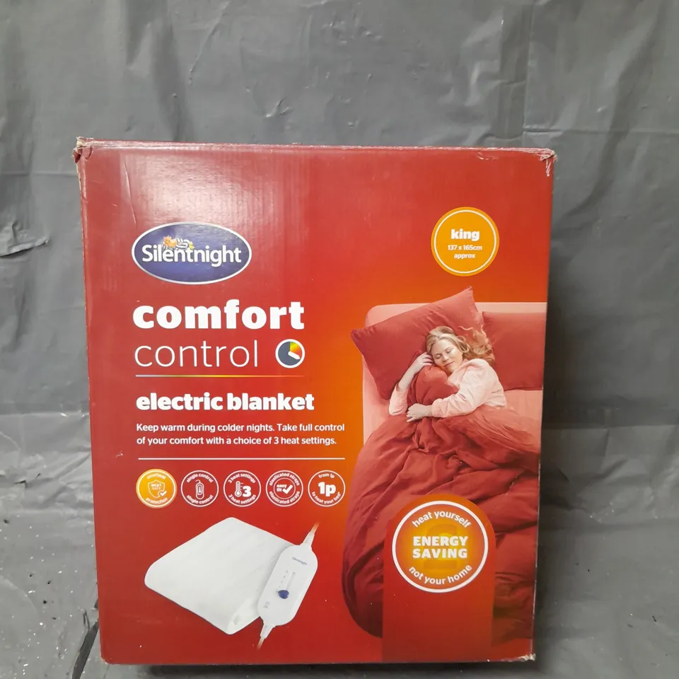 SILENTNIGHT COMFORT CONTROL ELECTRIC BLANKET - KING SIZE