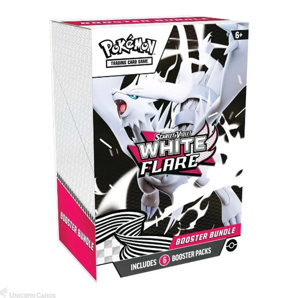 POKÉMON TRADING CARD GAME WHITE FLARE BOOSTER BUNDLE – SCARLET & VIOLET, INCLUDES 6 BOOSTER PACKS