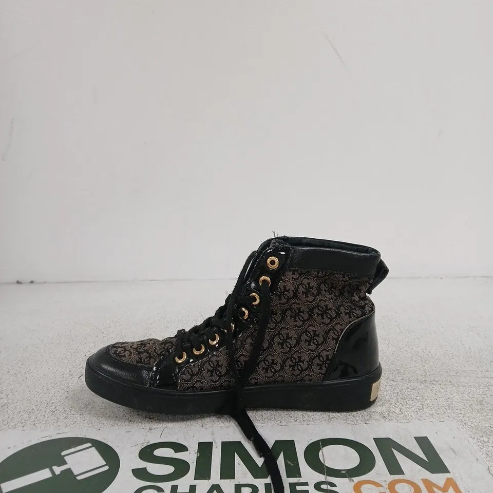 GUESS WOMEN'S HIGH-TOP BOOTS, BLACK, EU 39