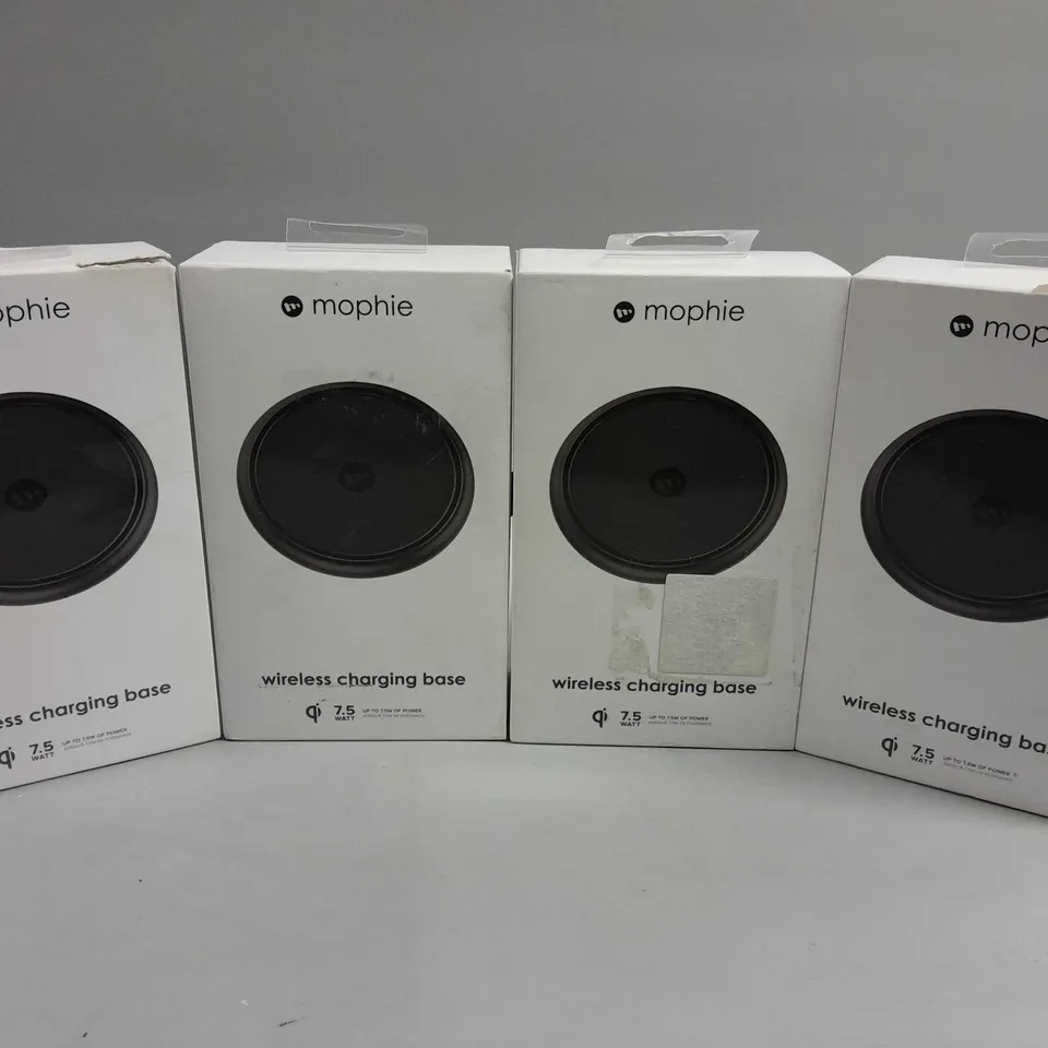 4 X BOXED MOPHIE 7.5W WIRELESS CHARGING BASES 