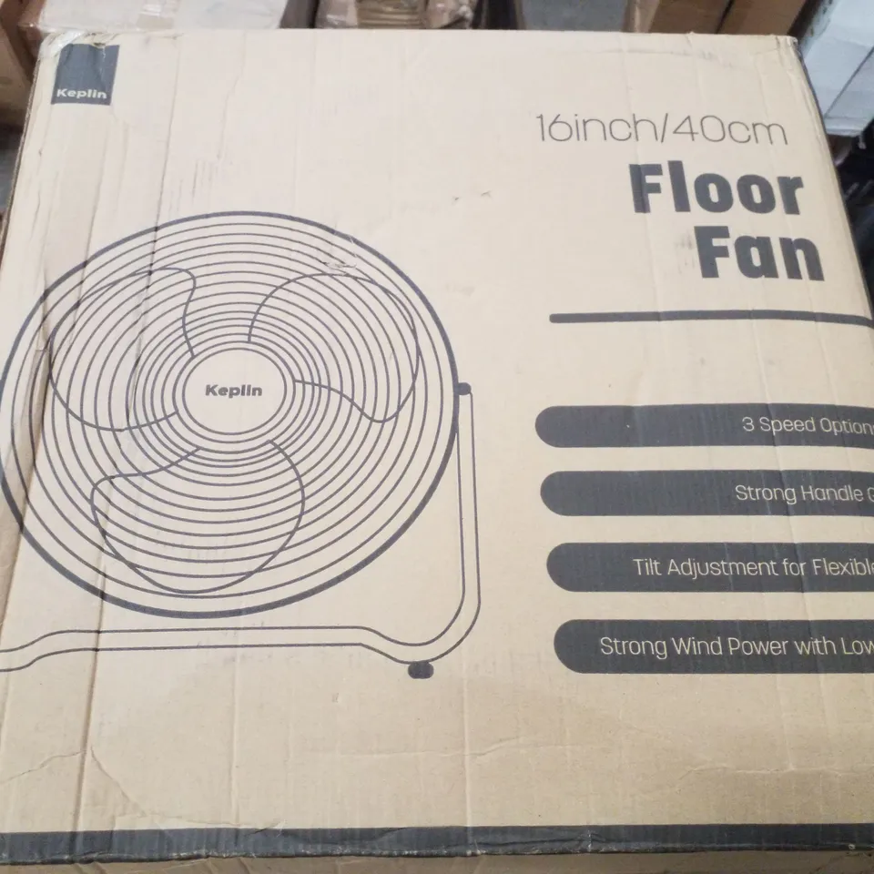 BOXED KEPLIN 16"/40CM FLOOR FAN