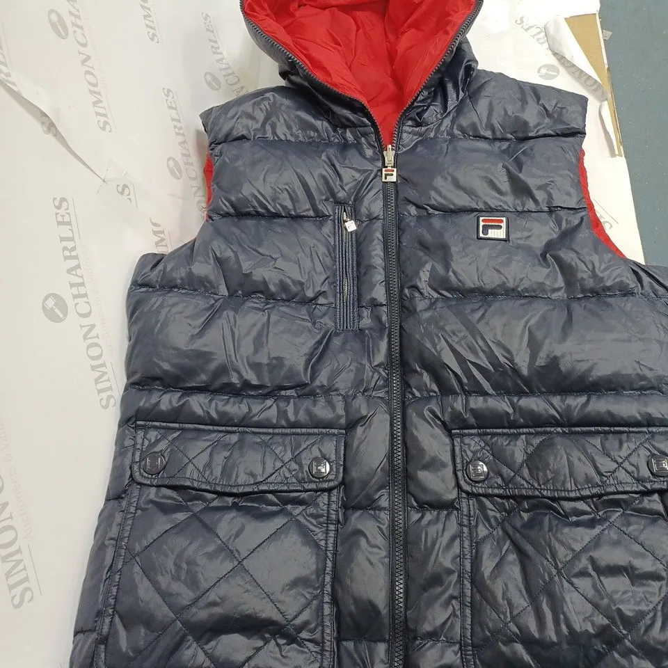 FILA BOMMBER JACKET WITH HOODIE IN NAVY - SIZE UNSPECIFIED