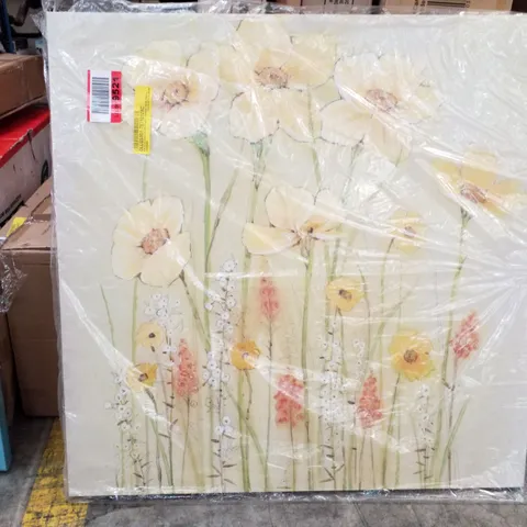 SOFT SPRING FLORAL I BY TIM OTOOLE - WRAPPED CANVAS PAINTING 