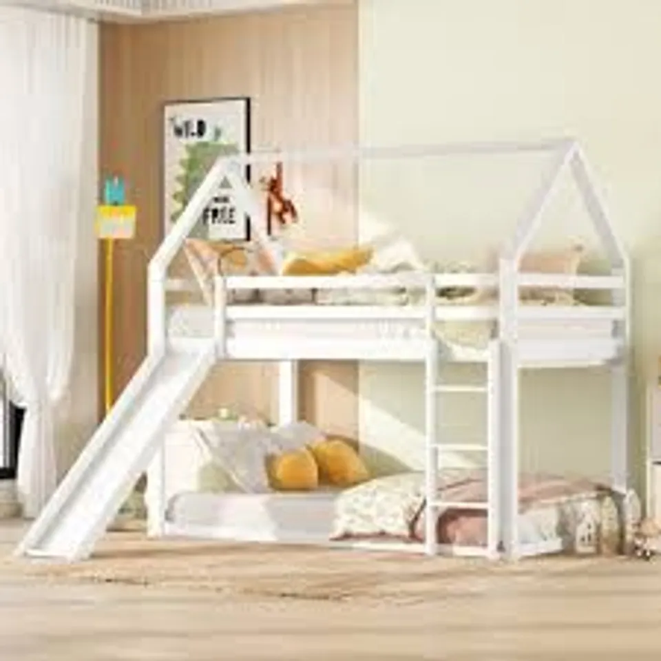 BOXED BUCKINGHAM STANDARD BUNK BED - WHITE (2 BOXES)