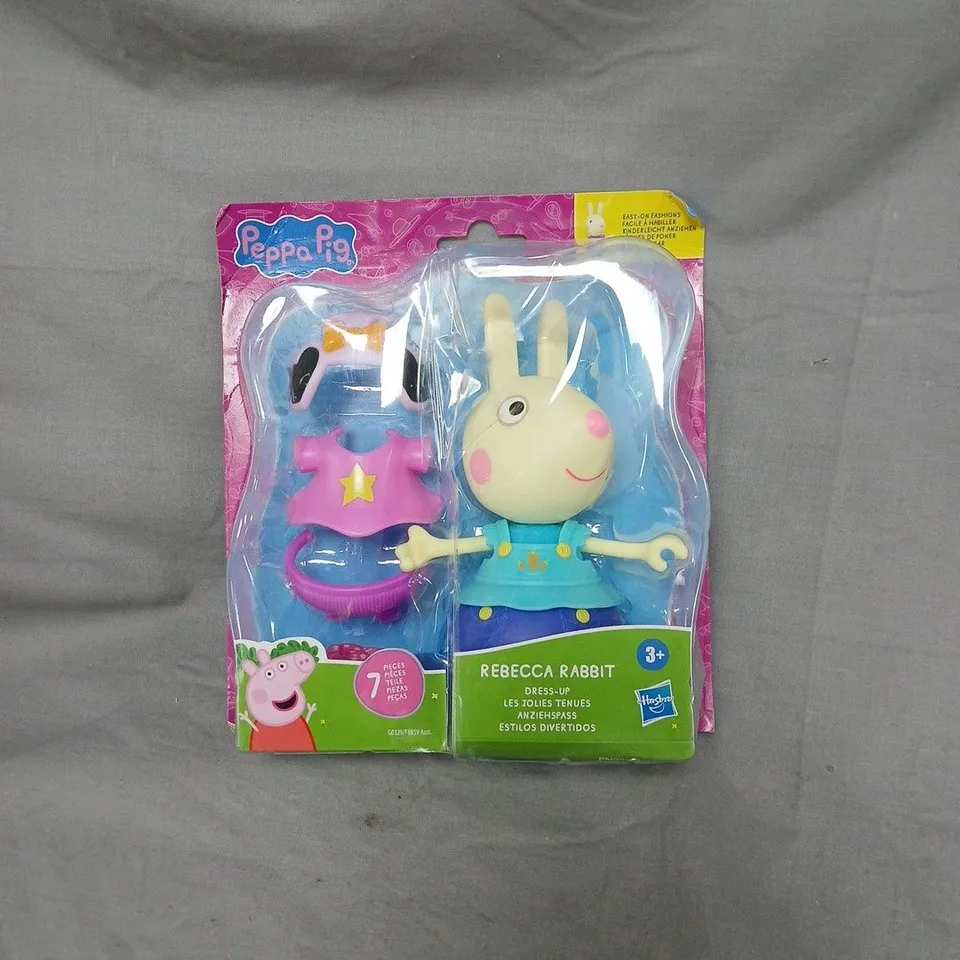 PEPPA PIG REBECCA RABBIT DRESS-UP FIGURE WITH ACCESSORIES (7 PCS) AGE 3+