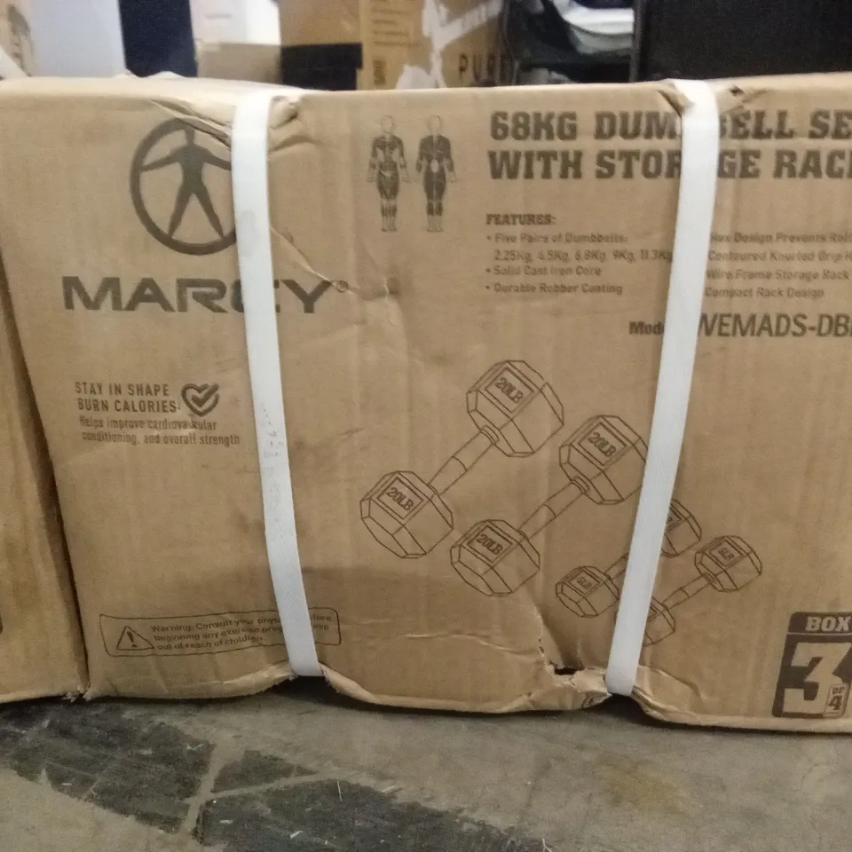 SET OF MARCY DUMBBELLS // 2 BOXES ONLY