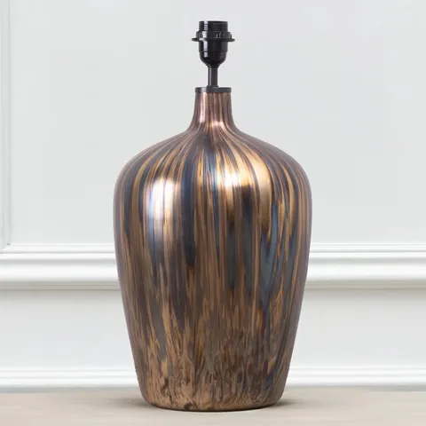 BOXED OLYWN LAMP BASE - ANTIQUE (1 BOX)