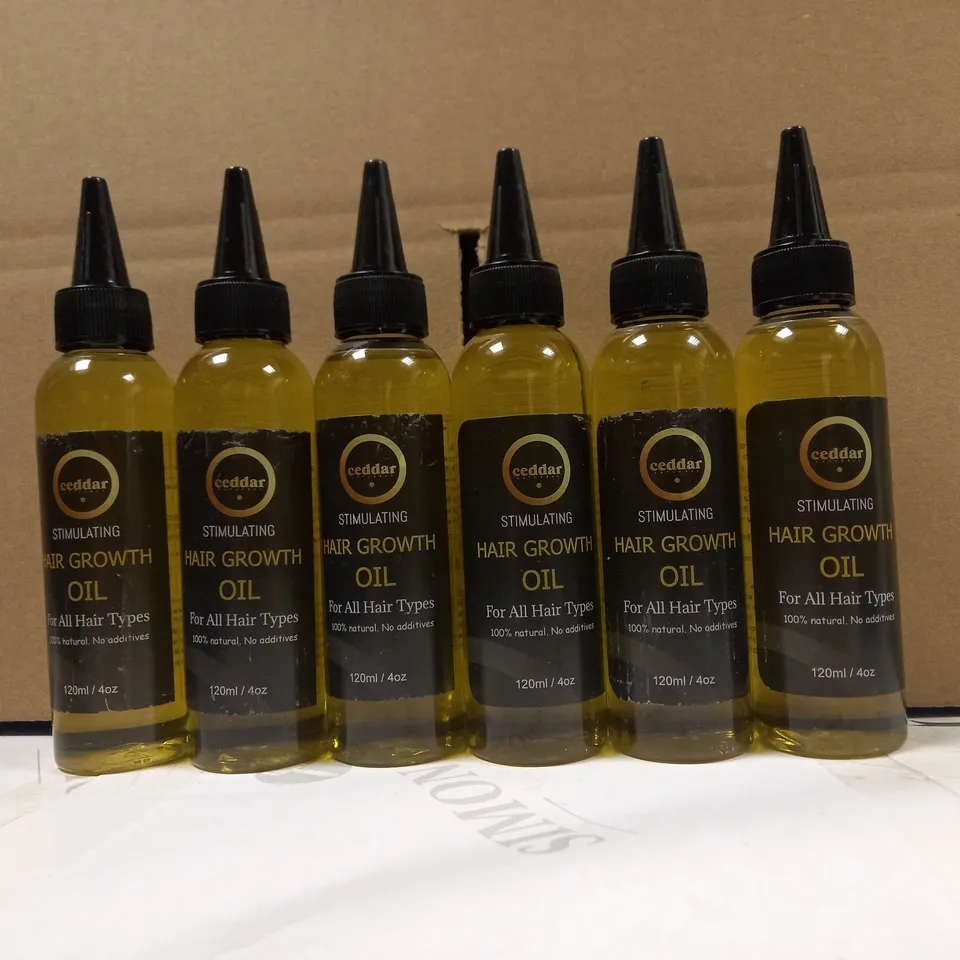 LOT OF 6 CEDDAR STIMULATING HAIR GROWTH OILS