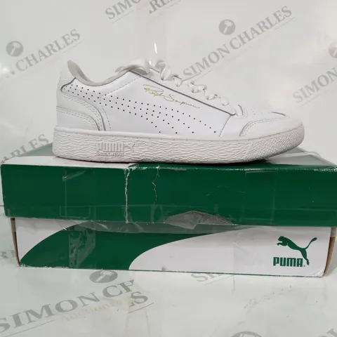 BOXED PAIR OF PUMA SHOCK WEDGE SHOES IN WHITE UK SIZE 3