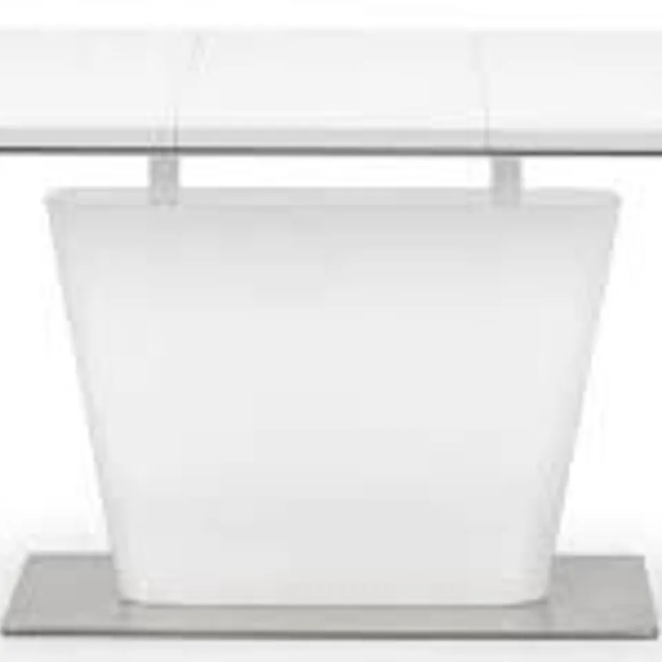 BOXED COMO HIGH GLOSS WHITE EXTENDING DINING TABLE (2 BOXES)