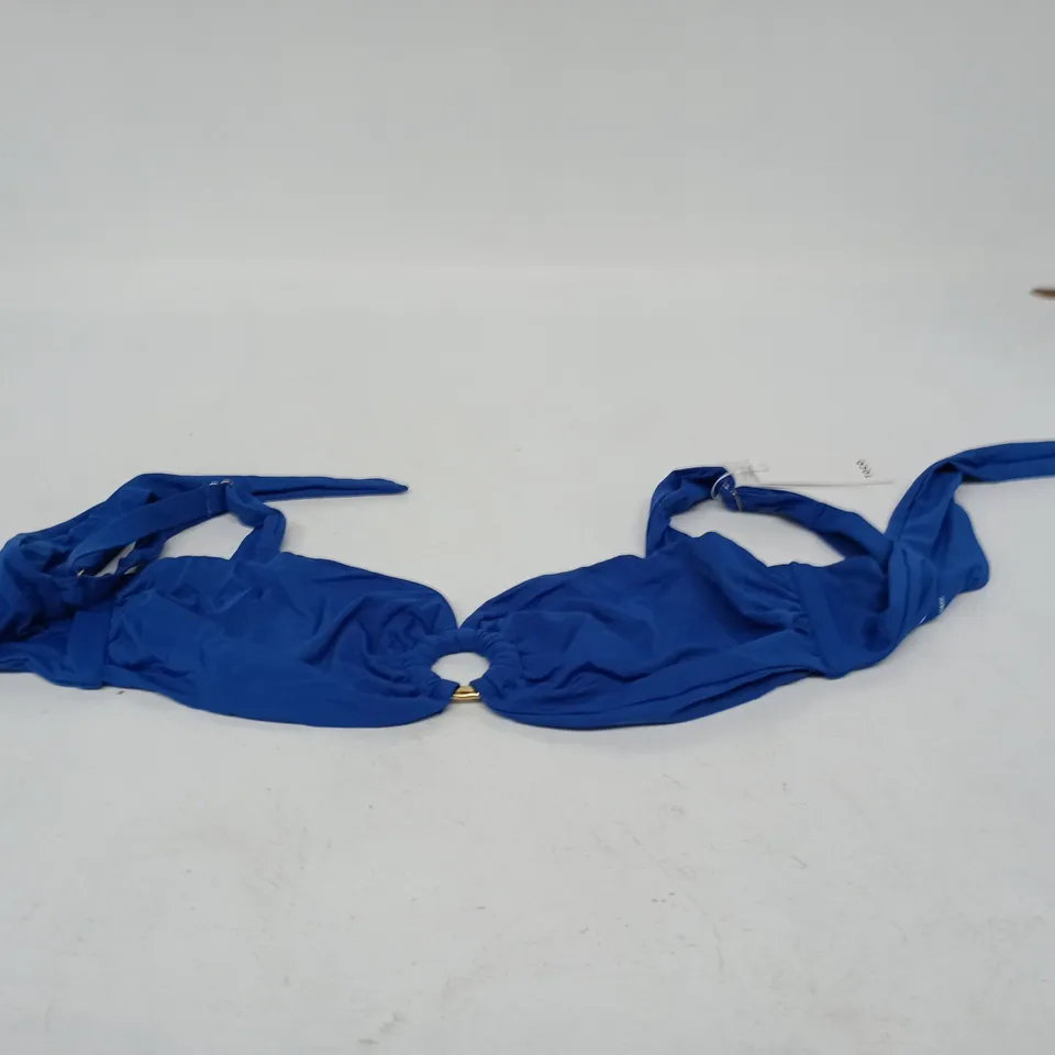 TOCO PARIA TOP – ROYAL BLUE WITH GOLD RING DETAIL (SIZE L)