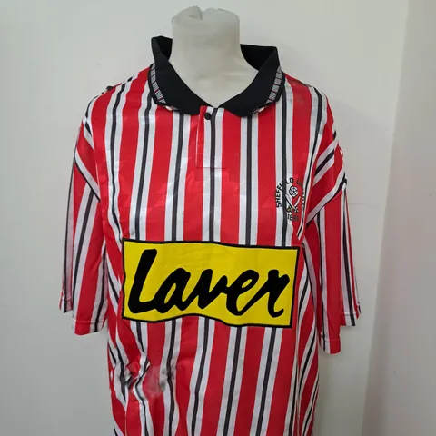 SHEFFIELD UNITED FC RETRO HOME SHIRT SIZE L