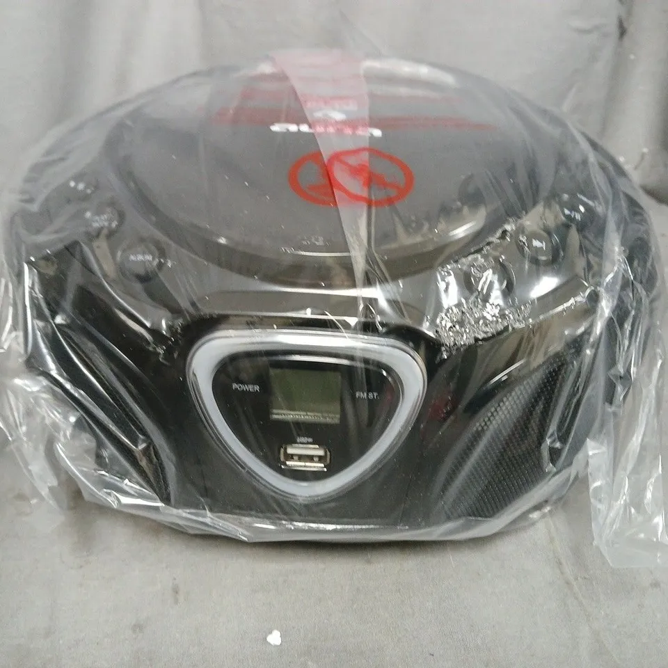 BLACK PORTABLE BLUETOOTH SPEAKER/RADIO WITH DISPLAY – BOXED 