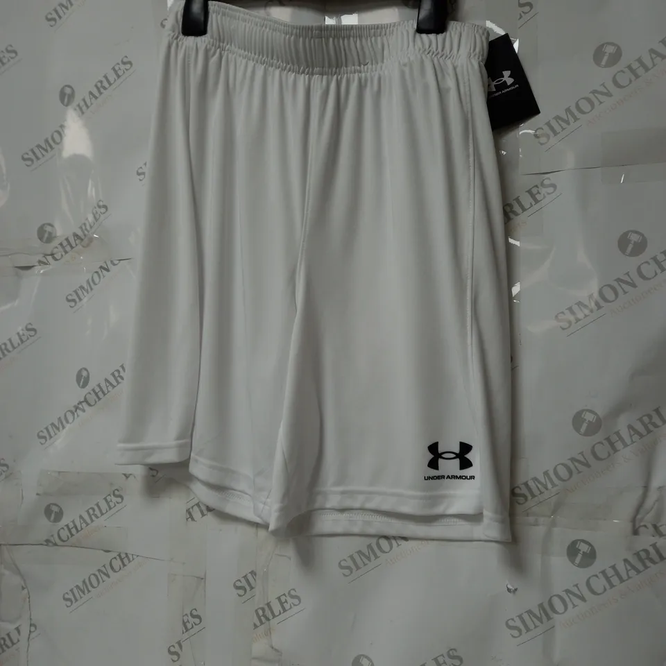 MEN'S UNDER ARMOUR SHORTS WHITE SIZE LARGE 