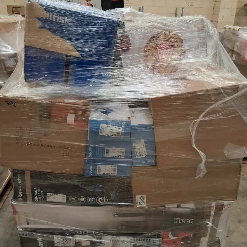 PALLET OF APPROXIMATELY 32 UNPROCESSED RAW RETURN HOUSEHOLD AND ELECTRICAL GOODS TO INCLUDE;