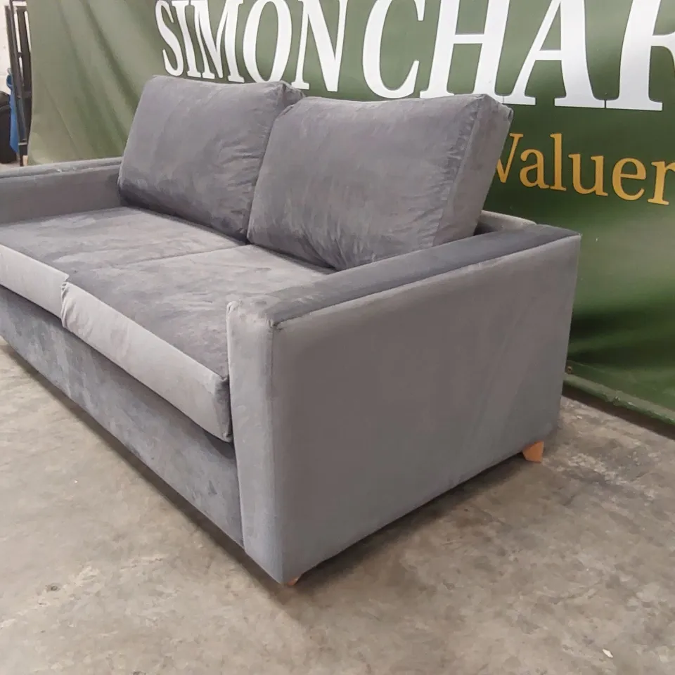 QUALITY DESIGNER 3 SEATER VELVET SOFA 