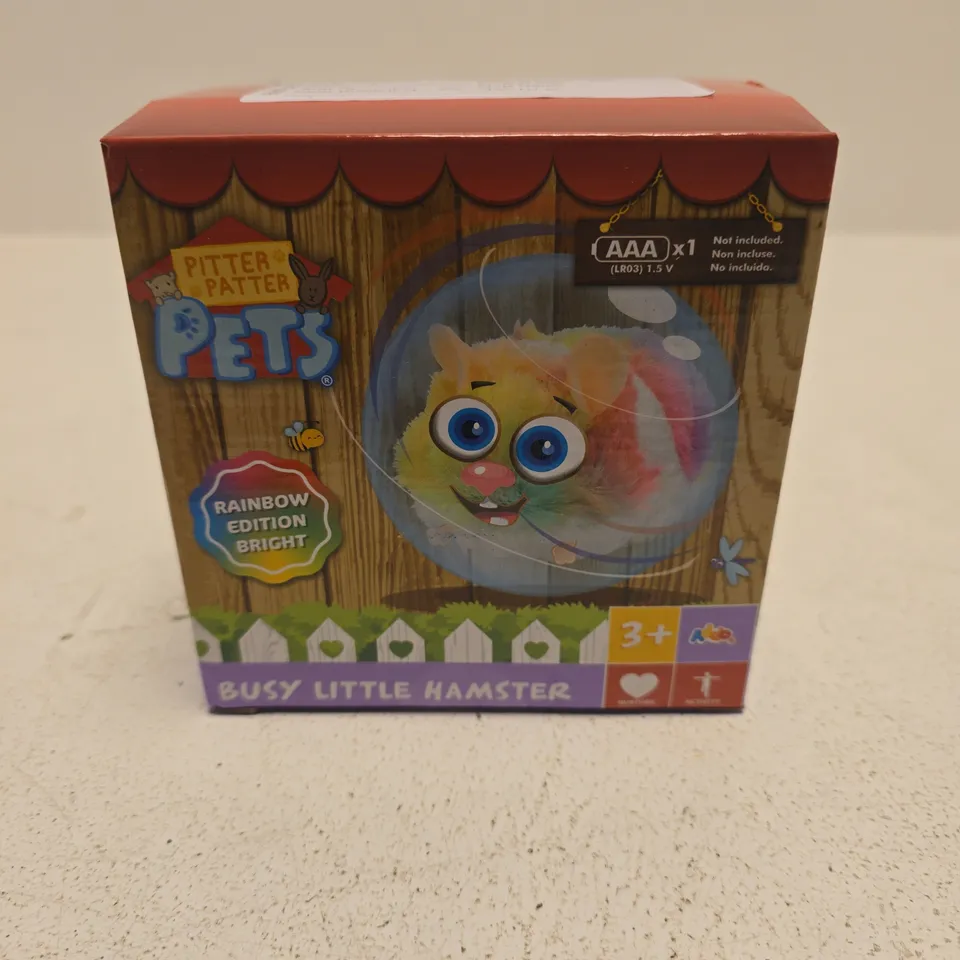 PITTER PATTER PETS BUSY LITTLE HAMSTER - RAINBOW EDITION BRIGHT (3+)