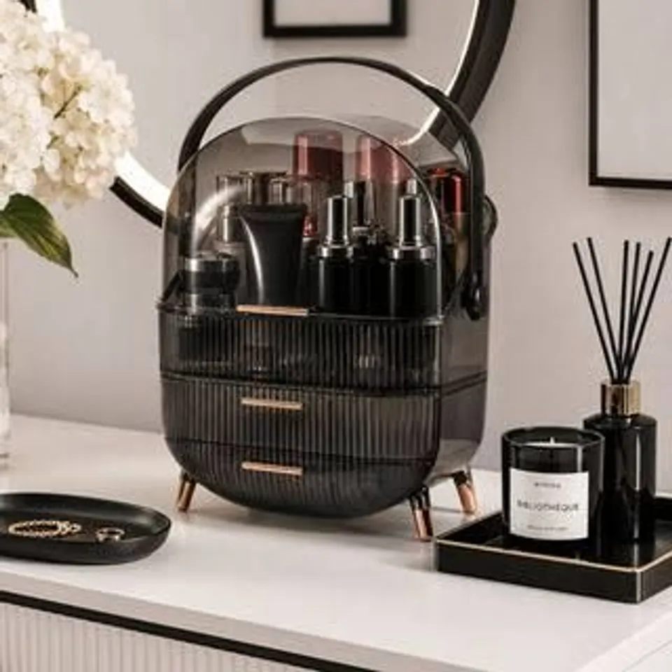 BOXED NEO BLACK MAKEUP ORGANISER