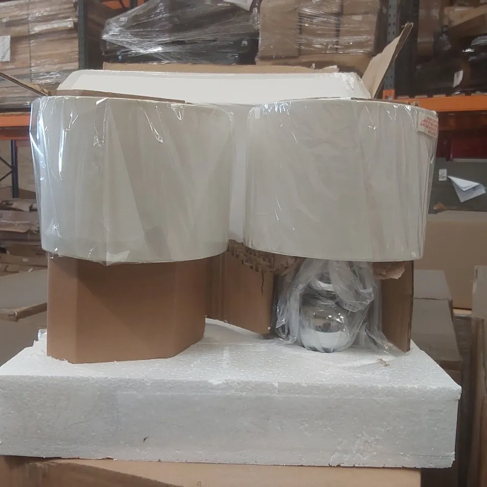 PALLET CONTAINING APPROXIMATELY 30x 2PCS MARISSA CHROME TOUCH TABLE LAMPS